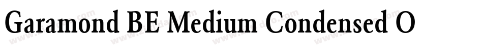 Garamond BE Medium Condensed Oldstyle Figures字体转换